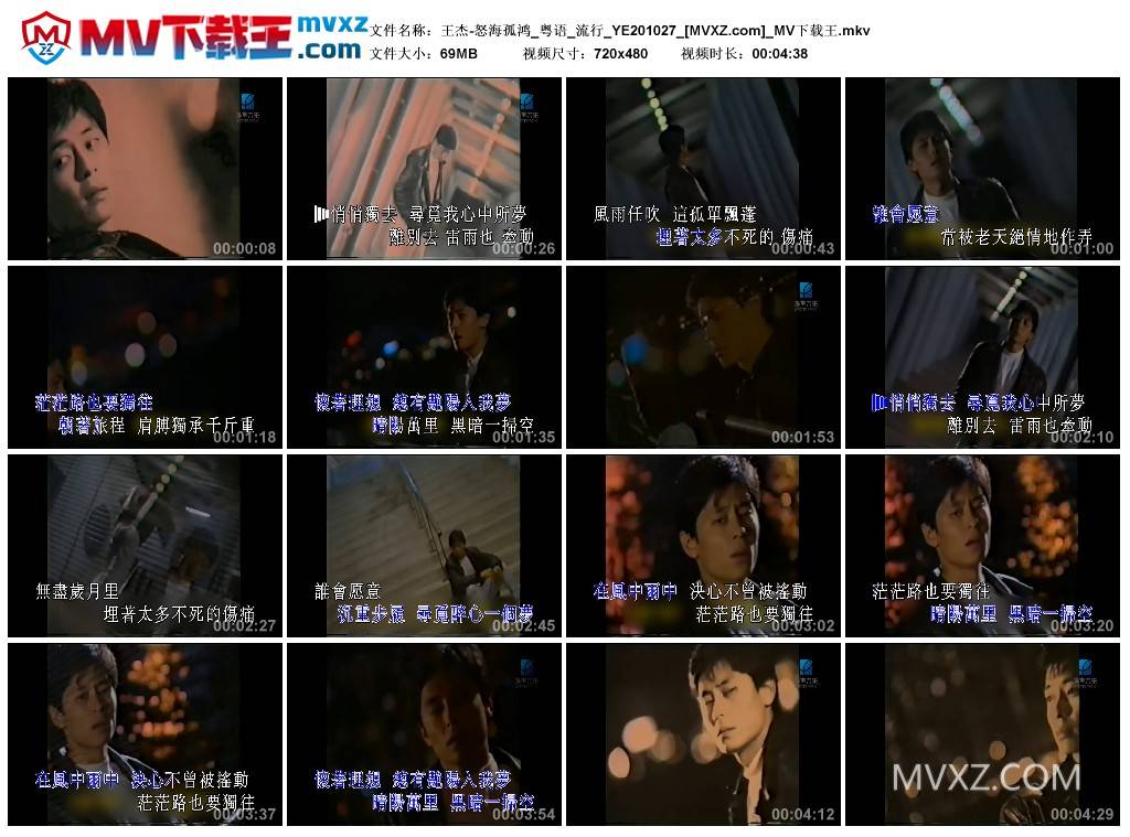 王杰-怒海孤鸿_粤语_流行_YE201027